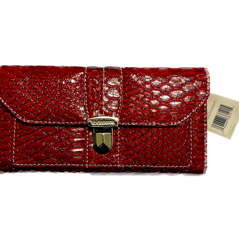 NEW Liz Calborne Red Wallet